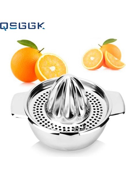 Gümüş Paslanmaz Çelik Taşınabilir Limon Portakal Manuel Meyve Sıkacağı Portakal Sıkacağı Raybaları Meyve Sebze Sıkacağı Bardak Mutfak Aracı (Yurt Dışından) fırsatları