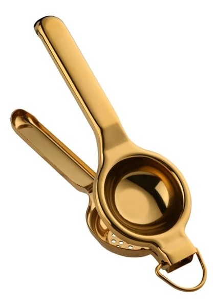 Altın Manuel Paslanmaz Çelik Limon Sıkacağı Çok Fonksiyonlu Narenciye Sıkacağı Makinesi Asılabilir Meyve Sıkacağı Portakal Çırpıcı Mutfak Malzemeleri (Yurt Dışından)