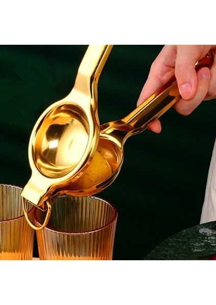 Altın Manuel Paslanmaz Çelik Limon Sıkacağı Çok Fonksiyonlu Narenciye Sıkacağı Makinesi Asılabilir Meyve Sıkacağı Portakal Çırpıcı Mutfak Malzemeleri (Yurt Dışından) indirimleri