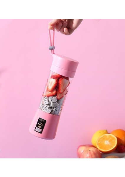 BLUE1300 6 Yapraklı Taşınabilir Blender Mini Blender Elektrikli Meyve Sıkacağı Taze Meyve Suyu Blender Smoothie Blender Şişesi Seyahat Mutfak (Yurt Dışından)