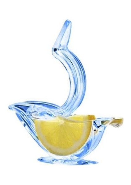 Mavi Araç Dayanıklı Pratik Limon Tutam Moda Güvenlik Kullanışlı Meyve Sıkacağı Taşınabilir Akrilik Ev Meyve Aşınmaya Dayanıklı Basit (Yurt Dışından)