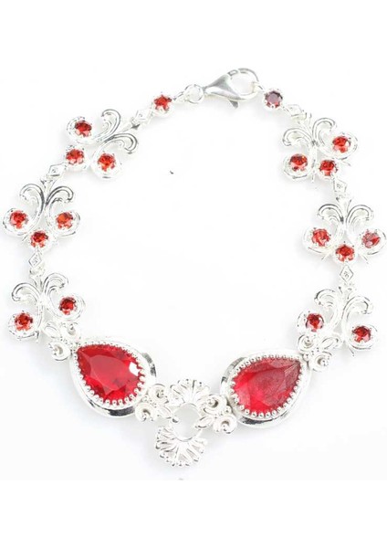 Kırmızı Yakut Taşlı Antik Bileklik indirimleri