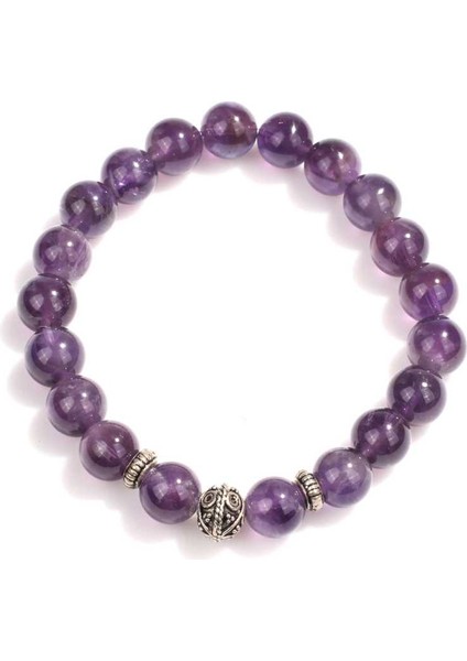 Nusrettaki 925 Ayar Gümüş Ametist Taşlı Bileklik fiyatları