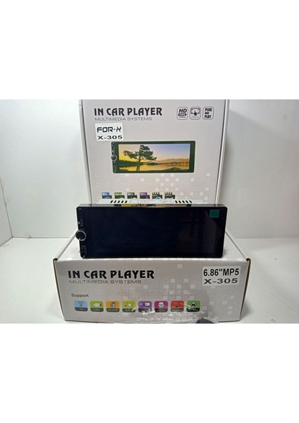Ekranlı Teyp – 6,86″ Bluetooth, Usb, Aux, Sd Card – For-X X-305 – Park Kamerası fiyatları