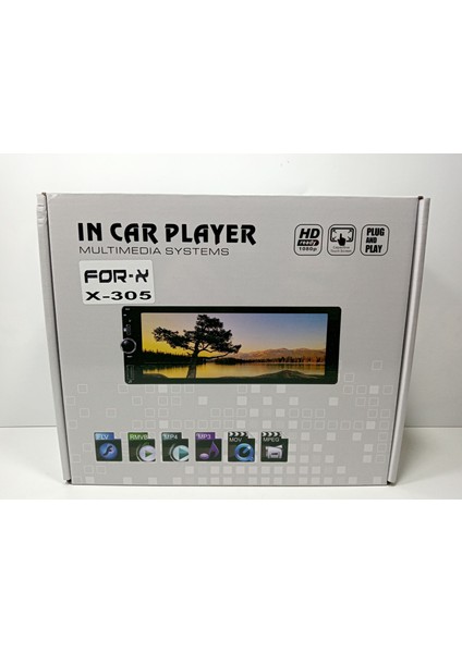 Ekranlı Teyp – 6,86″ Bluetooth, Usb, Aux, Sd Card – For-X X-305 – Park Kamerası indirimleri