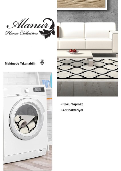 Dijital Salon Halısı Trend Keçe Kaymaz Taban Saçaklı Modern Mamie Bej modelleri