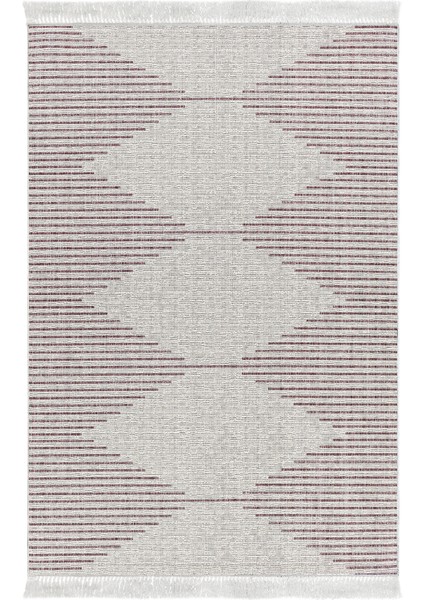 Dijital Salon Halısı Star Pamuk Kaymaz Taban Saçaklı Iskandinav Kay Mürdüm fiyatları