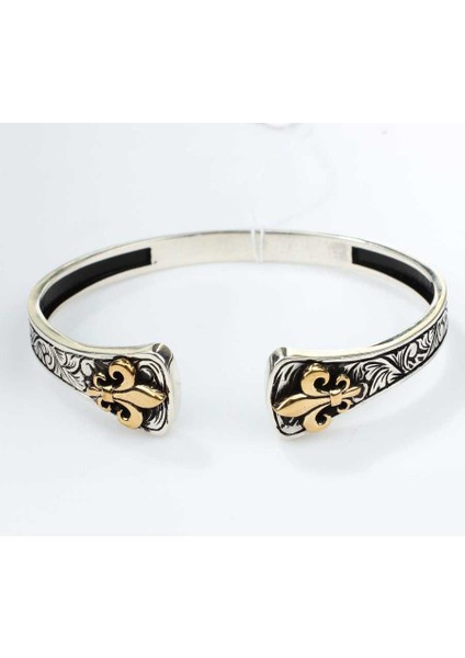 925 Ayar Gümüş ve Bronz Osmanlı Motifli Erkek Bilekliği fiyatları