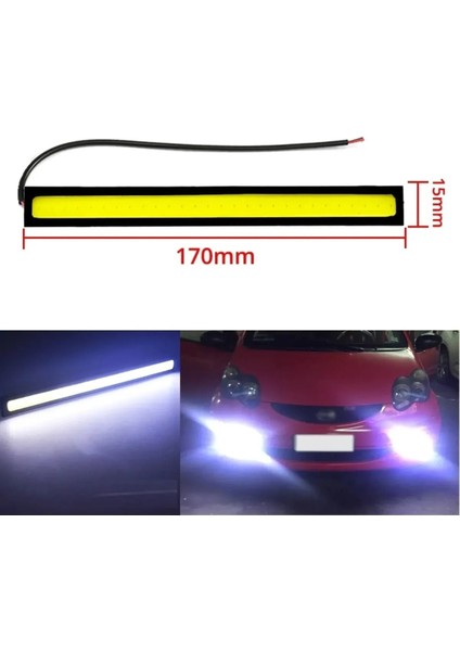 Gündüz Ledi Gündüz Farı LED Sis Farı - Su Geçirmez 17 cm 2 Adet