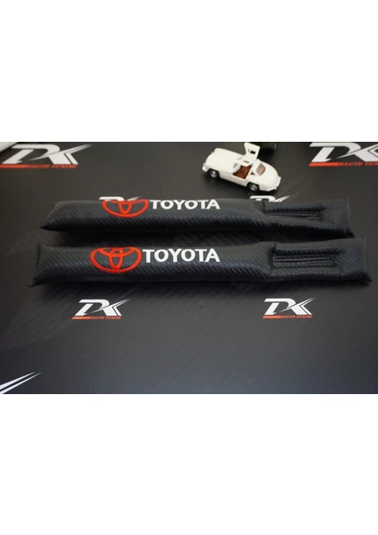 Toyota Logo Karbon Desen Koltuk Arası Fitili 2 Li Set New Style