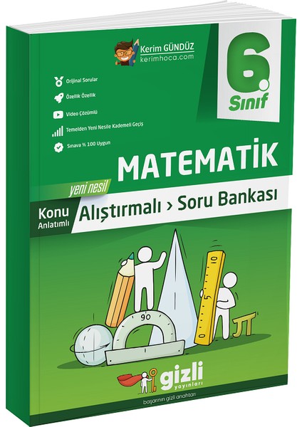 Gizli Yayınları 6. Sınıf Matematik Konu Anlatımlı Soru Bankası