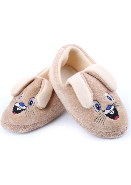 Çocuk Peluş Içi Tüylü Yumuşak Rahat Kaydırmaz Panduf Ev Ayakkabısı Kreş Ayakkabısı Unisex Kız Erkek 1031-124-0003