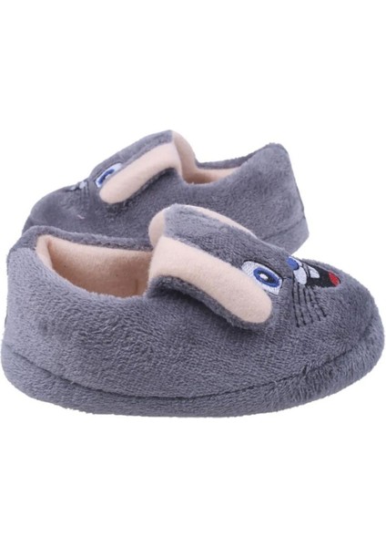 Çocuk Peluş Içi Tüylü Yumuşak Rahat Kaydırmaz Panduf Ev Ayakkabısı Kreş Ayakkabısı Unisex Kız Erkek 1031-124-0003 fırsatları
