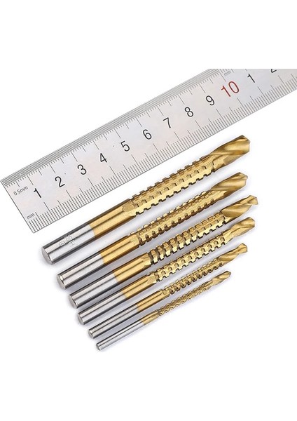 8mm Titanyum Kaplama Ağaç Işleme Güç Aracı Matkap 6 Adet Set Yüksek Hız Çelik Büküm Testere Dişi Matkap 3mm/4mm/5mm/6mm/6.5mm/8mm (Yurt Dışından) indirimleri
