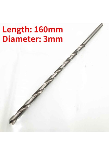 3mm (2 Adet) 200MM 2-6mm UZUNLUK160/200/250/300MM Ekstra Uzun Hss Matkap Ucu Seti Delik Testere Delik Testere Kesici Delme Kiti Ahşap Çelik Metal Alaşım (Yurt Dışından) fırsatları