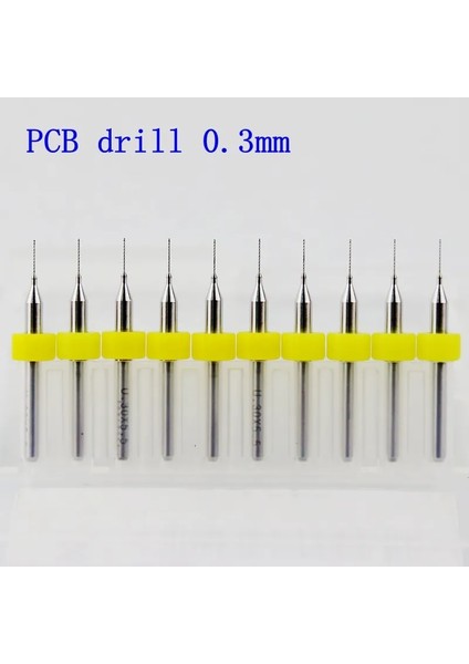 200MM 0.3-1.2mm 10 Adet/karbür Mikro Matkap Uçları Cnc Pcb Matkap Ucu Seti (Yurt Dışından)