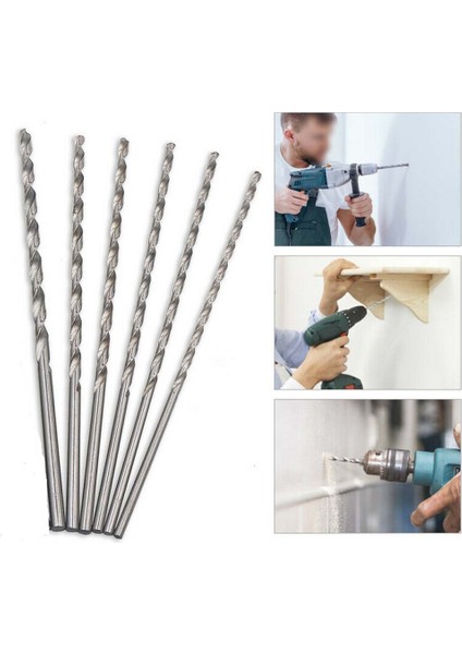 1 Adet 8mm 4 Adet 200MM Ekstra Uzun Hss Matkap Uçları Yüksek Hız Çelik Mini Büküm Matkap Delik Testere Metal Delme Araçları Matkap Ucu 2/3/4/5/6/7mm (Yurt Dışından)