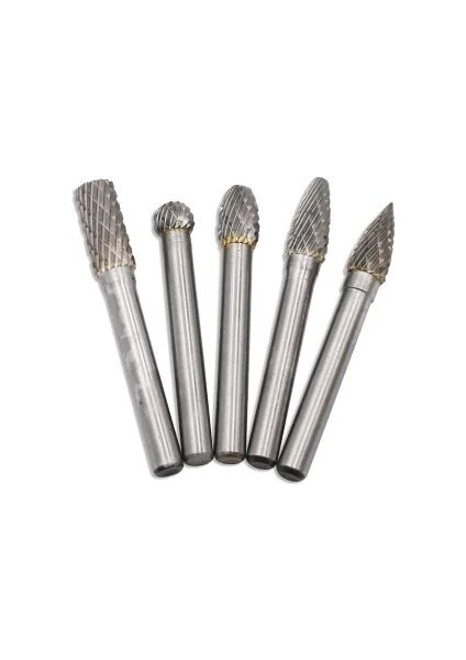 Adefg 5 Adet 6X8MM Tungsten Karbür Çapak Oyma Bit Çift Kesici Döner Çapak Seti Dosya Öğütücü Kesici Uçları Acdfg/adefg/adfgl (Yurt Dışından)