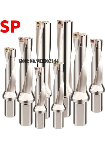 C32-D35-SP11 3D Sp Serisi Matkap Uçları Uçlu Matkap Metal Matkap Uçları 13MM-50MM Derinlik 2d 3D 4d 5d Endekslenebilir U Matkap Makine Tornaları Cnc Su (Yurt Dışından)