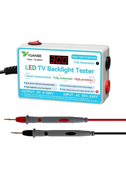 24W Abd Plug CA-300V LED Lamba Tv Arkaplan Işığı Test Cihazı Çok Amaçlı LED Şeritler Boncuk Test Aracı Kapasite Diyot Gerilim Ölçüm Cihazı (Yurt Dışından)