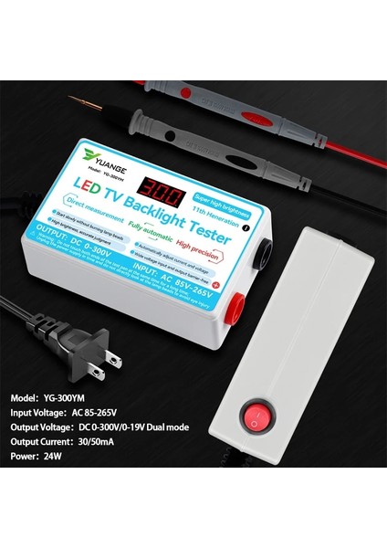 24W Abd Plug CA-300V LED Lamba Tv Arkaplan Işığı Test Cihazı Çok Amaçlı LED Şeritler Boncuk Test Aracı Kapasite Diyot Gerilim Ölçüm Cihazı (Yurt Dışından) fırsatları