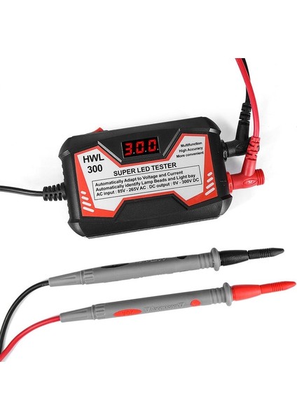 Siyah Ab Fişi Çok Amaçlı LED Şeritler Boncuk Test Aracı 0-300 V Çıkış LED Tv Arkaplan Işığı Test Cihazı LED Aracı Çok Amaçlı Dijital Ekran Ab/abd Tak (Yurt Dışından)