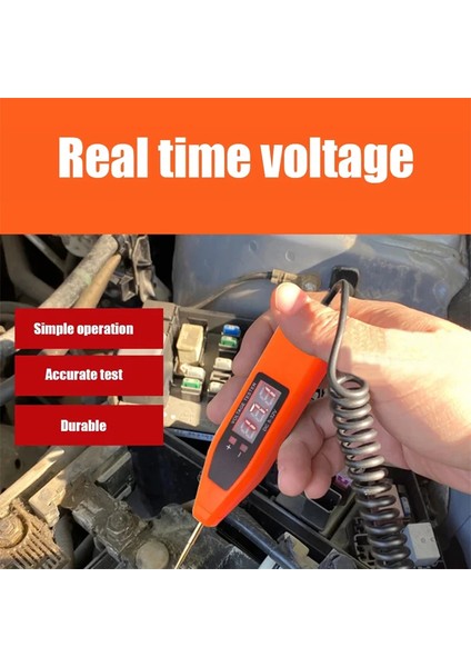 Turuncu Araba Elektrik Devre Test Kalemi 5-32 V Dijital Elektrik Gerilim Güç Test Kalemi Probu Araba Gerilim Test Cihazı Test Kalemi Araba Tekne (Yurt Dışından) modelleri