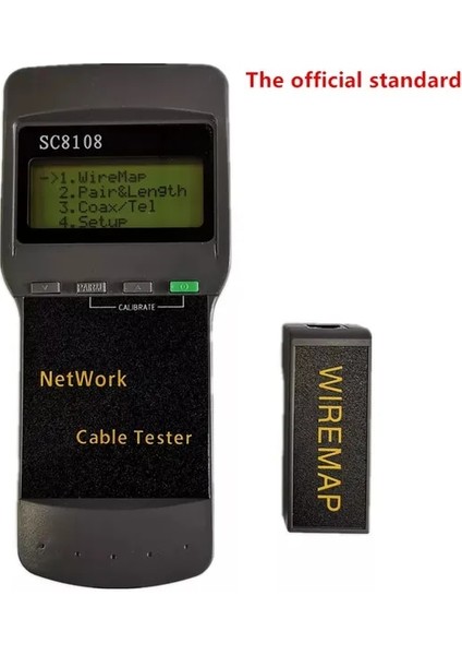 Standart SC8108 Taşınabilir LCD Ağ Test Cihazı Meterlan Ekran RJ45 ile Telefon Kablo Test Cihazı Ölçer (Yurt Dışından)
