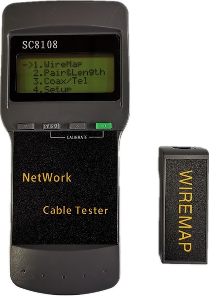 Standart SC8108 Taşınabilir LCD Ağ Test Cihazı Meterlan Ekran RJ45 ile Telefon Kablo Test Cihazı Ölçer (Yurt Dışından)