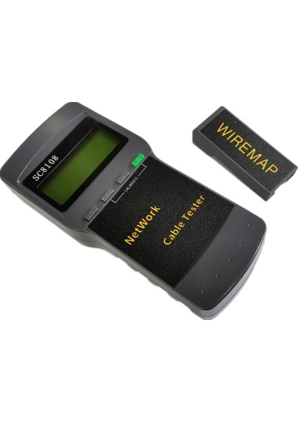 Standart SC8108 Taşınabilir LCD Ağ Test Cihazı Meterlan Ekran RJ45 ile Telefon Kablo Test Cihazı Ölçer (Yurt Dışından)