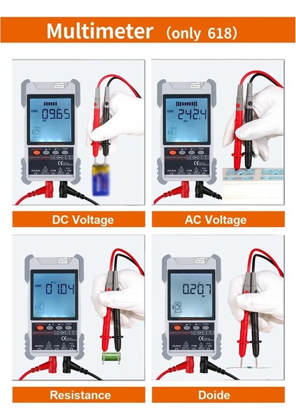 3 Adet Id Haritalama Aracı ET616 /ET618 Ağ Kablosu Test Cihazı Analoglar Dijital Arama Poe Test Kablosu Eşleştirme Hassasiyeti Ayarlanabilir Ağ Kablosu Test Cihazı (Yurt Dışından)