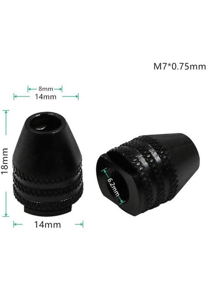Stil 4 0.3-3.2mm Chuck Evrensel Matkap Chuck Anahtarsız Matkap Chuck Döner Aletler 4 Boyutlu Mini Matkap Ucu Chucks Adaptörü Gravür Aksesuarları (Yurt Dışından)