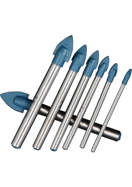 8mm Cam Karo Elmas Ucu Matkap Ucu Seti Tungsten Karbür Uçlu Mızrak Kafa Seramik Karo Mermer Ayna Matkap Uçları Duvar Sondajı (Yurt Dışından)