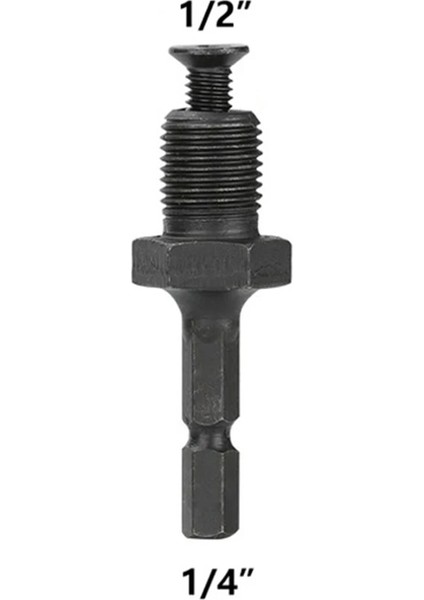 1 4 Ila 3 8 Inç Matkap Chuck Adaptörü 1/4 "hex Shank Adaptörü 1/2" 3/8 "erkek Konu Elektrikli Matkap Uçları Collet Hızlı Değişim Dönüştürücü (Yurt Dışından)