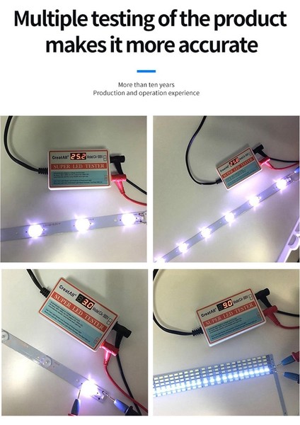 Tip 1 Abd Fişi CA-300V LED Lamba Yuvası Işık Çubuğu Tv Arka Işık Test Cihazı LED Şeritler Boncuk Lamba Kurulu Test Aracı Kapasite Diyot Gerilim Testi (Yurt Dışından) modelleri