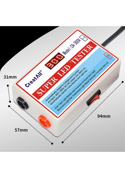 Tip 1 Ab Tak CA-300V LED Lamba Yuvası Işık Çubuğu Tv Arka Işık Test Cihazı LED Şeritler Boncuk Lamba Kurulu Test Aracı Kapasite Diyot Gerilim Testi (Yurt Dışından) fırsatları