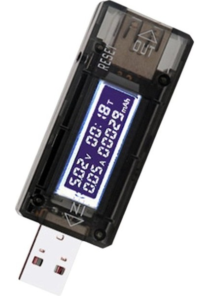 Siyah 3 In 1 USB Test Cihazı Akım Gerilim Göstergesi Elektrik Ampermetre Güç Ölçer Şarj Dc Dijital Multimetre Voltmetre Wattmetre (Yurt Dışından)