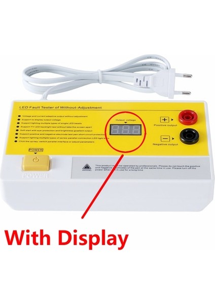 Ekranlı Ab Fişi 100% Yeni LED Işık Tv Arka Işık Test Cihazı Çok Amaçlı LED Şeritler Boncuk Test Aracı Tüm LED Uygulamaları Için Ölçüm Aletleri (Yurt Dışından)