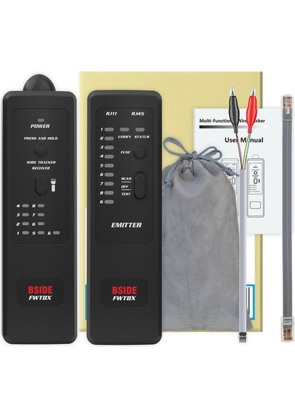 FWT8X Bsıde FWT8X Parazit Önleyici Ağ Kablosu Takip Cihazı Detecteur RJ11 RJ45 Lan Ethernet Telefon Kablosu Test Cihazı Telekom Elektrikli Çalışma (Yurt Dışından)