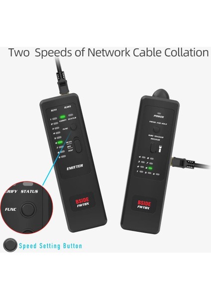 FWT8X Bsıde FWT8X Parazit Önleyici Ağ Kablosu Takip Cihazı Detecteur RJ11 RJ45 Lan Ethernet Telefon Kablosu Test Cihazı Telekom Elektrikli Çalışma (Yurt Dışından) modelleri
