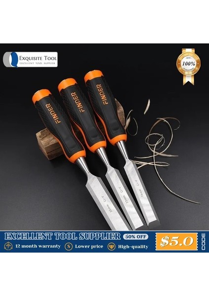 22MM Fınder Marangozluk Düz Keski Seti Tpr Plastik Fiber Kolu Dıy Marangoz Ahşap Araçları Aracı Ahşap Uçak Ağaç Işleme Oyma Bıçağı (Yurt Dışından)