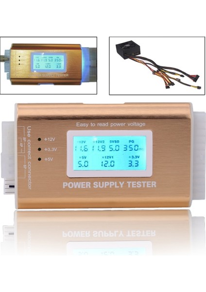 C Dijital LCD Ekran Pc Bilgisayar Güç Kaynağı Test Cihazı Checker Atx Ölçüm Teşhis Test Cihazı Araçları Güç Kaynağı Test Cihazı (Yurt Dışından)