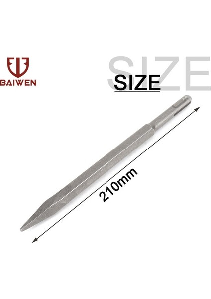 210X12MM 1/5 Adet Elektrikli Darbeli Matkap Uçları Sds Artı Noktası Oluk Oyma Düz Keskiler Döner Çekiç Uçları Duvar Beton Delme Araçları (Yurt Dışından)