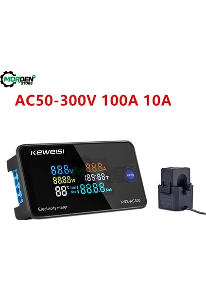 100A Anahtarlama Ct AC50-300V 100A 20A Renkli LCD Ekran Ac Gerilim Akım Güç Sıcaklık Test Cihazı Dijital Metre Test Cihazı Ct ile Dijital Voltmetre (Yurt Dışından) fiyatları