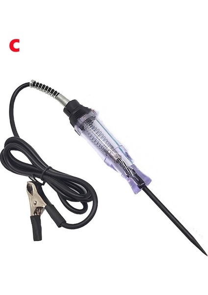 Siyah Elektrikli Kalem 6V 12V 24V Dc Araba Kamyon Gerilim Devre Test Cihazı Dijital Ekran Uzun Probe Kalem Ampul Otomobil Teşhis Araçları Oto Tamir (Yurt Dışından)