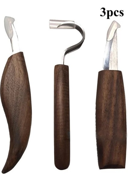 3 Parçalı Set 3/5/7 Adet Ahşap Oyma Bıçağı Keski Ağaç Işleme Kesici El Aleti Seti Soyma Ahşap Oyma Heykel Kaşık Oyma Kesici (Yurt Dışından)