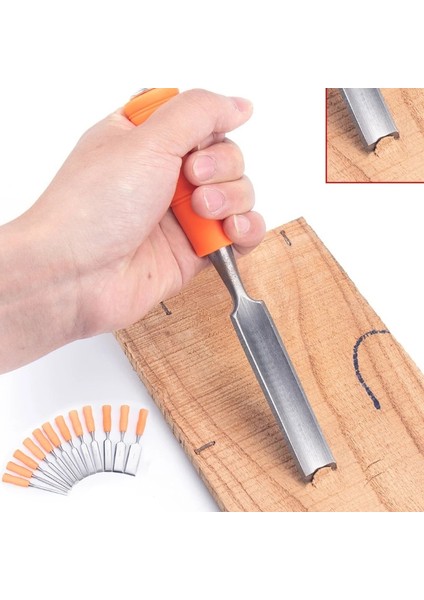 24MM Ahşap Dıy Oyma Düz Keski 6 ~ 32MM Oyma Bıçağı Gravür Çalışma Marangoz Gadget Ağaç Işleme El Sanatları Araçları (Yurt Dışından)