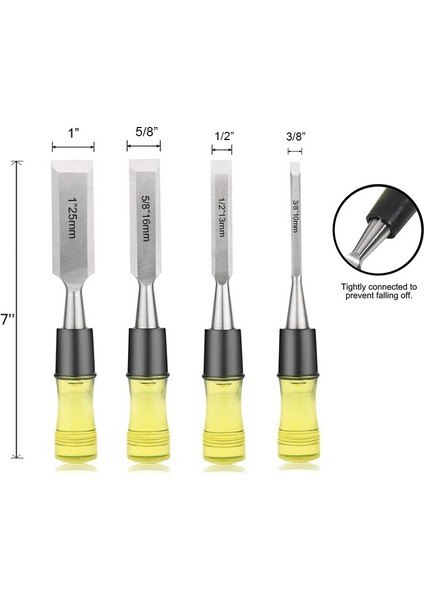 16MM Yeni 4 Adet/takım Ahşap Oyma Keski Düz Oyma Bıçağı 3/8 "1/2"/5/8 "/1" Marangoz Dıy Ağaç Işleme Araçları (Yurt Dışından) modelleri