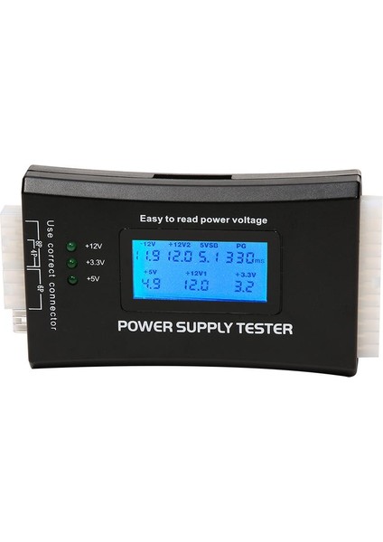 Dijital LCD Ekran Pc Bilgisayar 20/24 Pin Güç Kaynağı Test Cihazı Kontrol Hızlı Banka Kaynağı Güç Ölçme Teşhis Test Cihazı Araçları (Yurt Dışından)