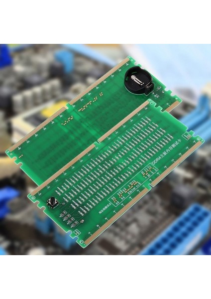 Yeşil Ddr4 Test Kartı Ram Bellek Yuvası Çıkışı LED Masaüstü Anakart Tamir Analiz Cihazı Test Cihazı (Yurt Dışından)